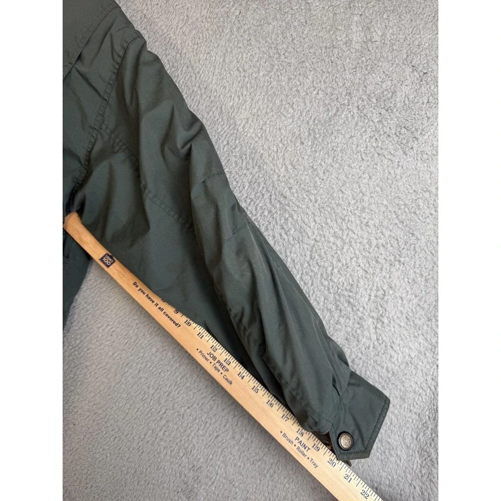 William Barry Jacket Mens‎ Medium Green Quilted Lined Field Hunting Zip Snap